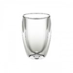 Dvigubo stiklo skaidrus termo puodelis Wilmax, 300 ml