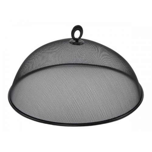 Metalinis gaubtas maistui, juodos sp., 35 cm