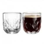 Stiklinių rinkinys Leonardo GOCCE, dviejų lašelių raštas, 2 vnt., 220 ml