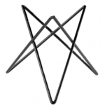 Stovas APS PRISMA, juodos sp., 20 cm*