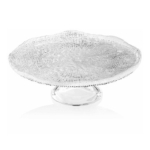 Tortinė ant kojelės su krašteliu IVV DIAMANTE CLEAR, 32 cm