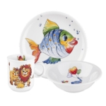 Vaikiškas indų rinkinys su  žaismingomis gyvūnų iliustracijomis Seltmann Weiden, 3 d.